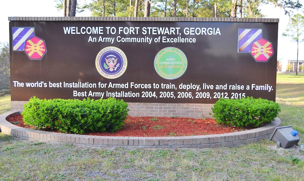 Fort Stewart Army Base near Hinesville, Georgia. 