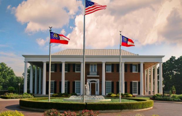 The Georgia Governor's Mansion at 391 West Paces Ferry Road NW