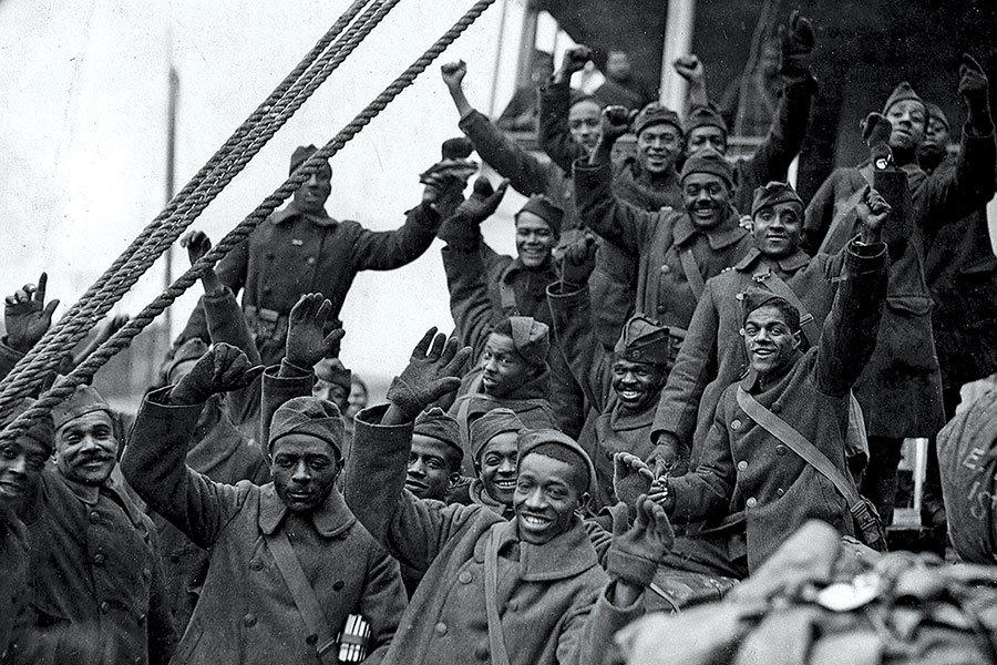 The 369th infantry was the first African-American regiment to serve with the American Expeditionary Forces in World War I.