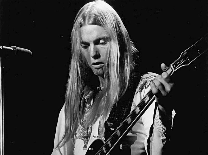 Gregg Allman performing with the Allman Brothers Band in 1975.