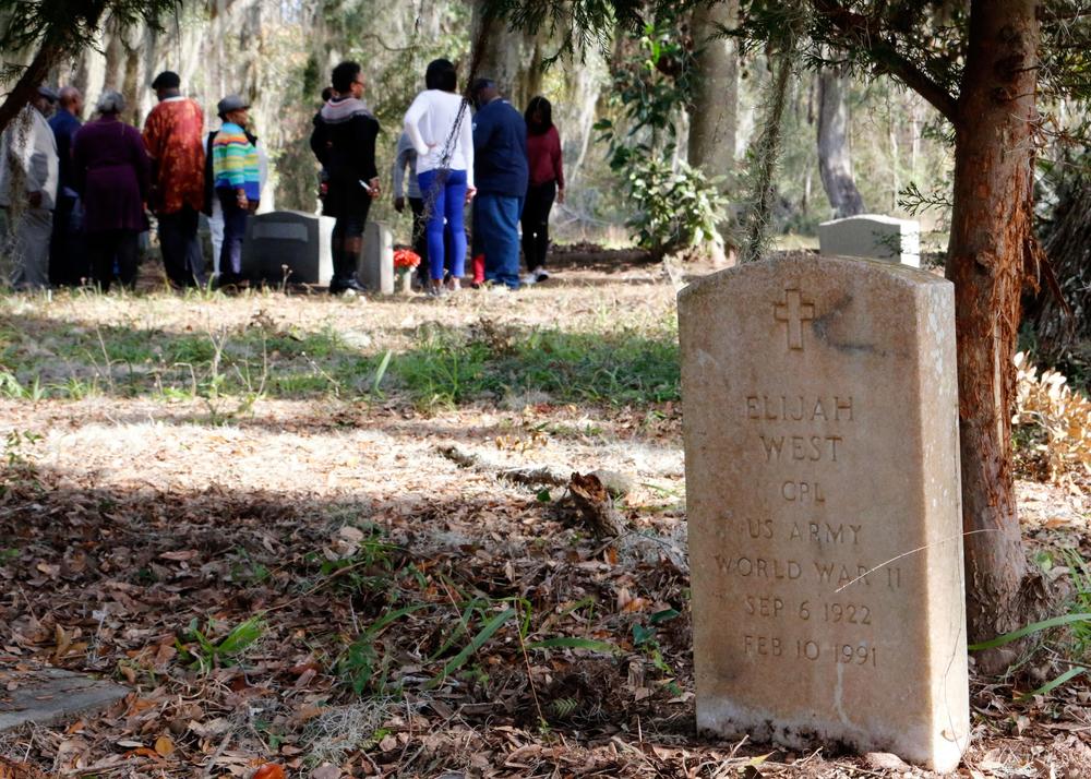 Elijah West, a family member in the Scott-West gravesite. 