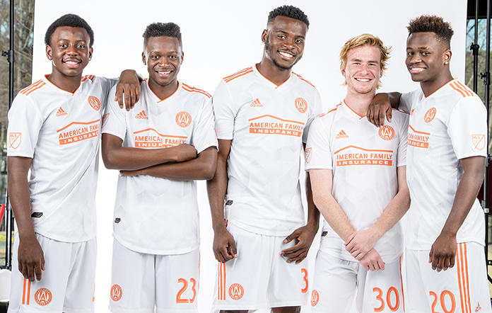 Some of Atlanta United's homegrown players who trained at the Academy including George Bello (left).