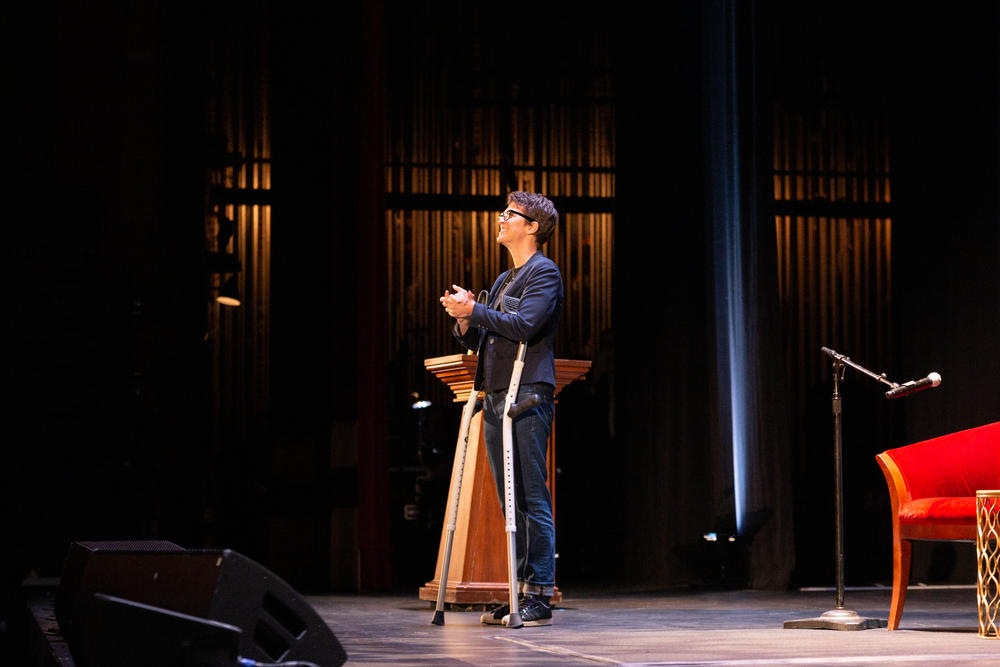 Rachel Maddow at the Fox Theater on Oct. 13