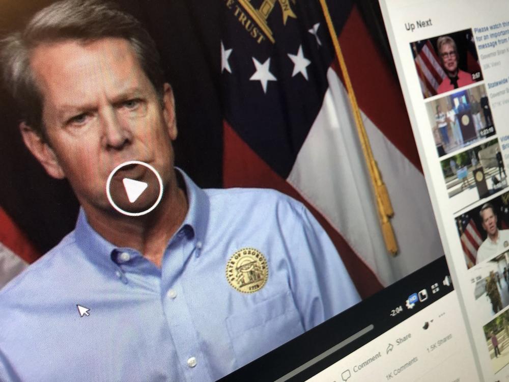 On Thursday, Gov. Brian Kemp appeared in a video to announce his plan for coronavirus-related restrictions moving forward.