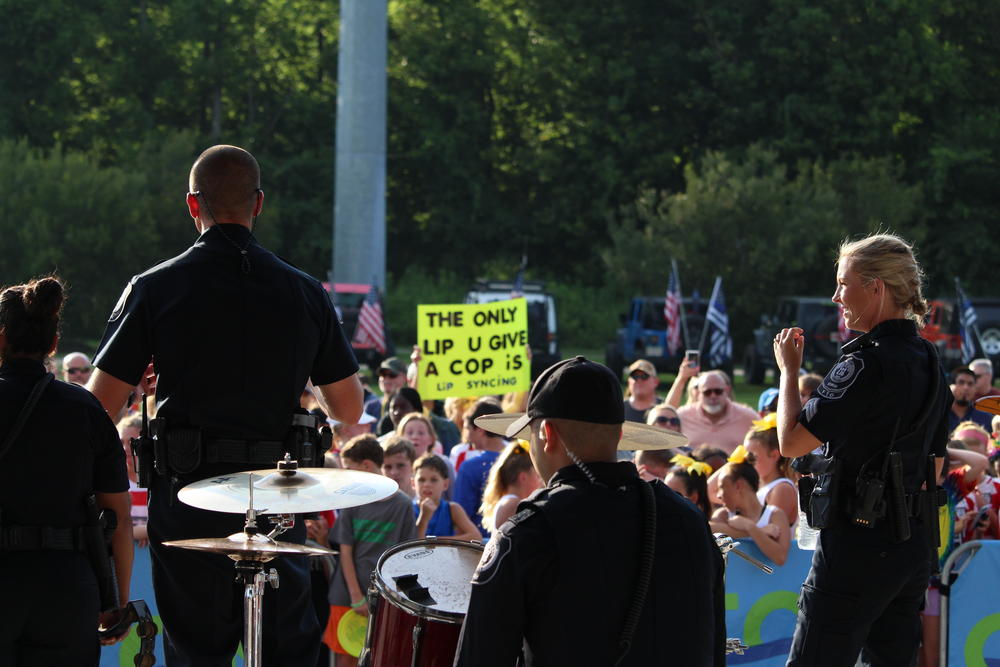 Canton police officers host a lip sync challenge concert Thursday July 26 in Etowah River Park.