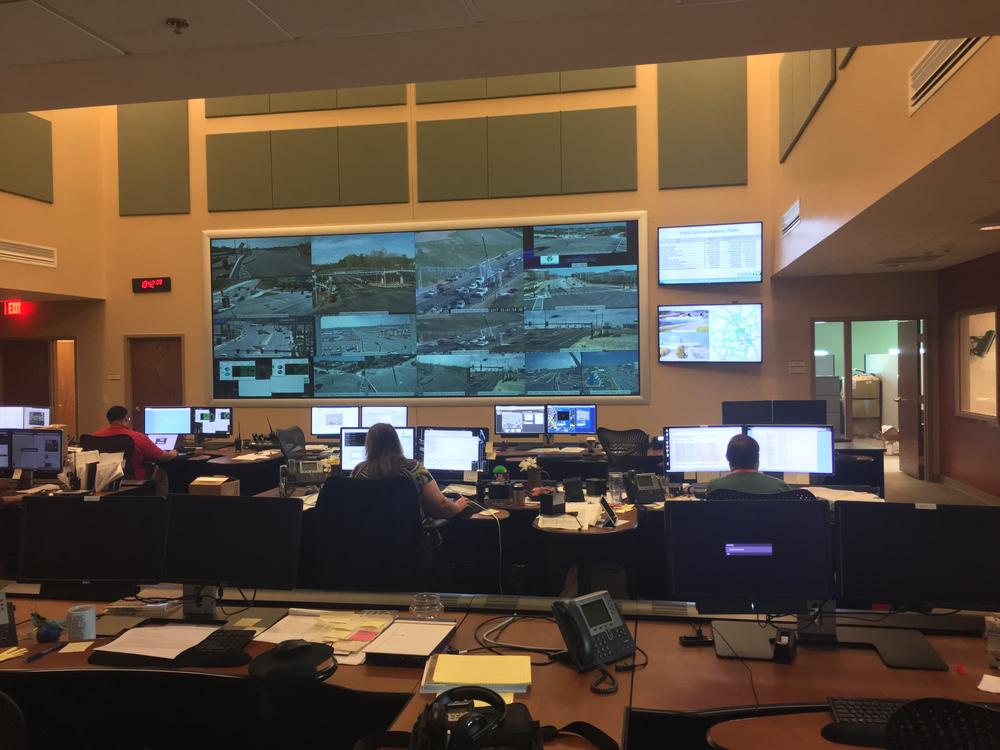 Inside the Cobb County Traffic Management Center.