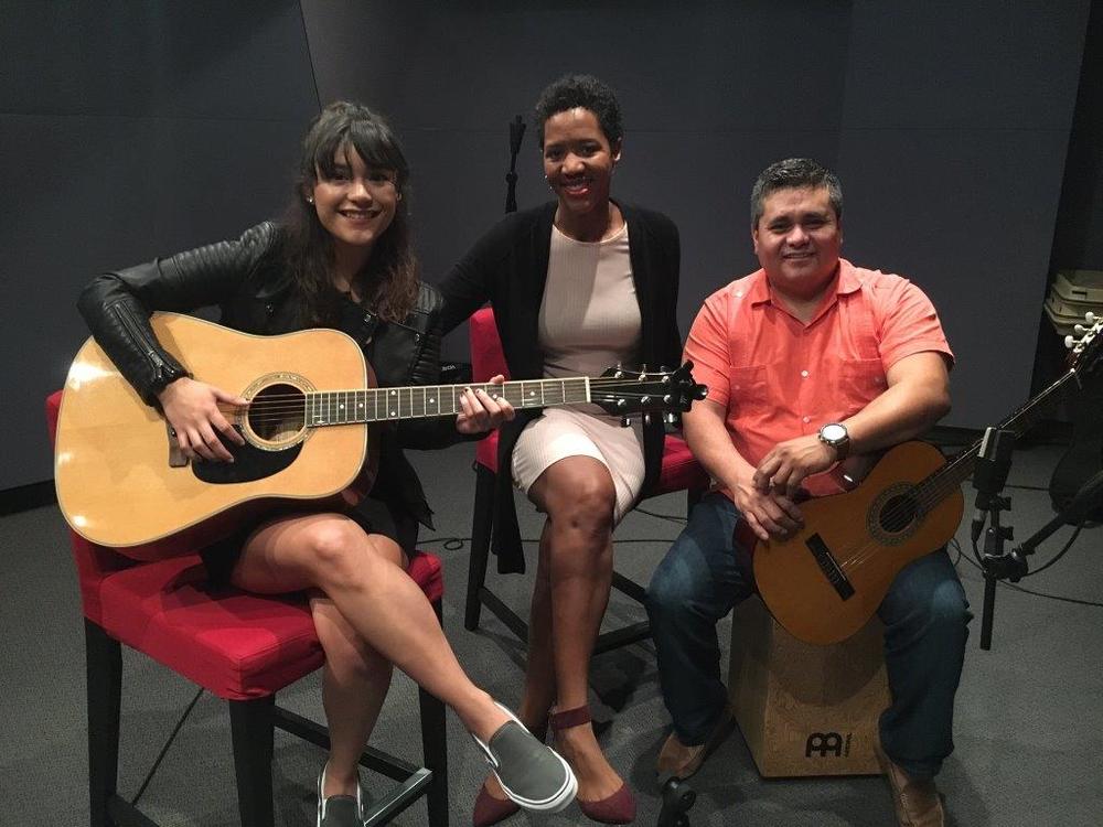 (l to r) Felicita, Leah Fleming, Antonio Rodriguez