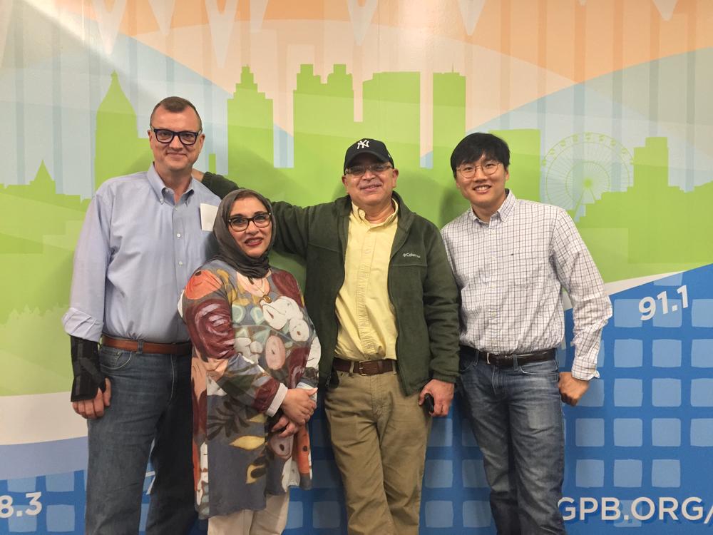 Steve Brown (left), Soumaya Khalifa, Hector Fernandez and HB Cho joined On Second Thought for the Breakroom on Friday, April 27.