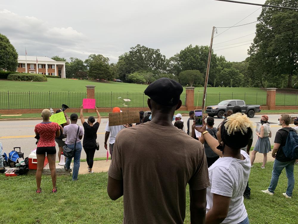 Protestors want Governor Brian Kemp to veto a bill that would make first responders a protected class for hate crimes.