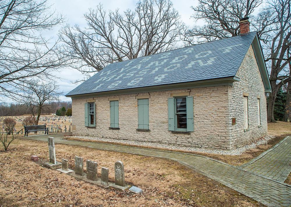 The Wyandot Mission Church in Upper Sandusky, Ohio, was first built in 1824.