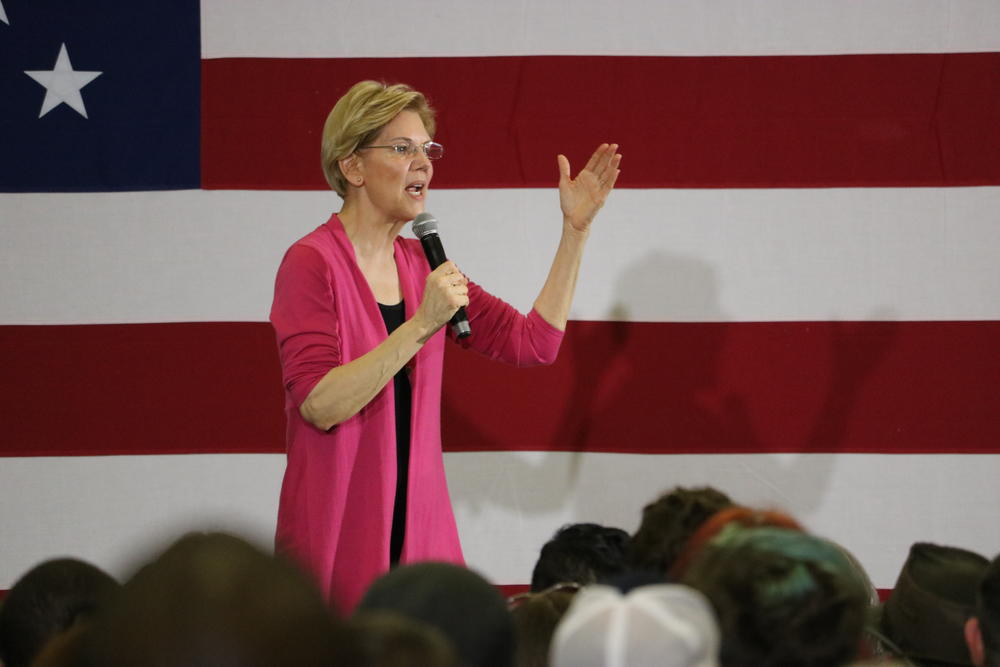 Presidential candidate Sen. Elizabeth Warren, D-Mass., speaks at an organizing event Saturday, Feb. 16, 2019, in Lawrenceville, GA.