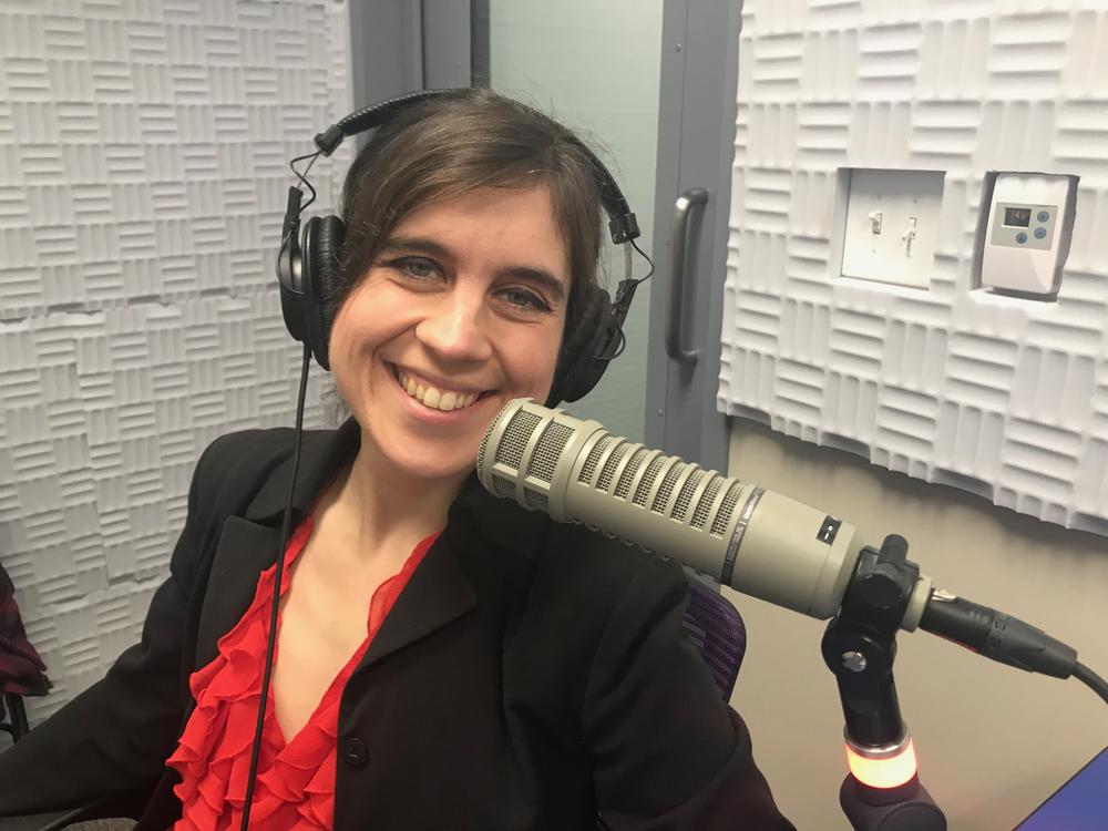 Tracy Woodard in the GPB studio. 
