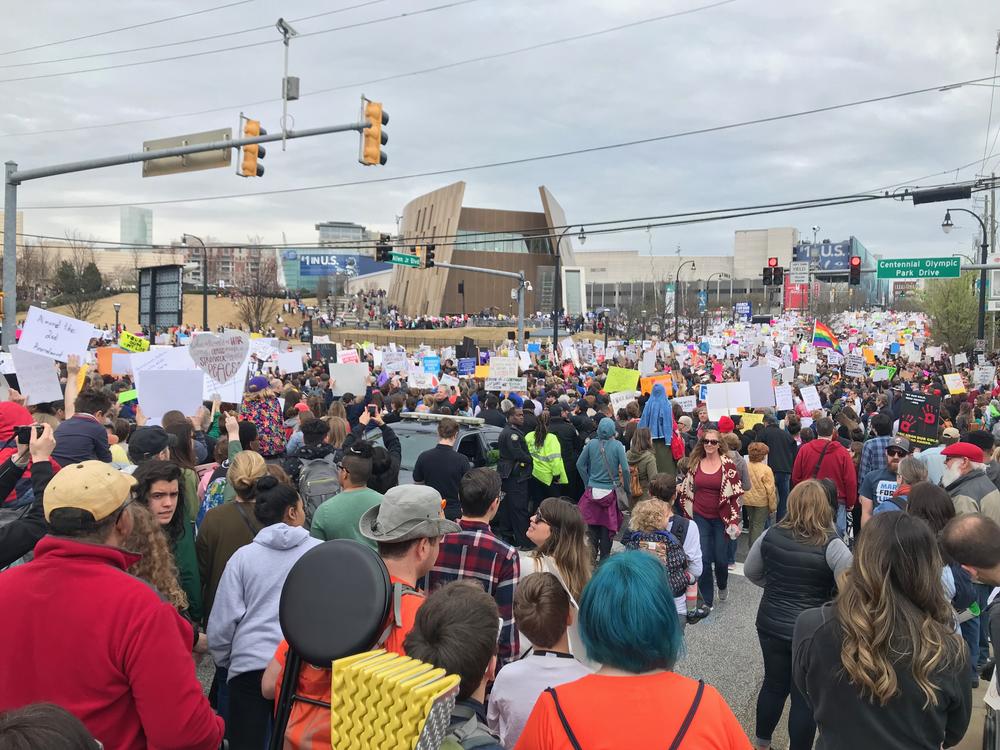 An estimated 30,000 people turned out for Atlanta's March For Our Lives. 
