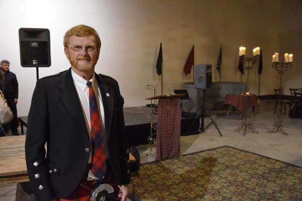 Ian Hardin, forever in tartan (at least during Burns Suppers).