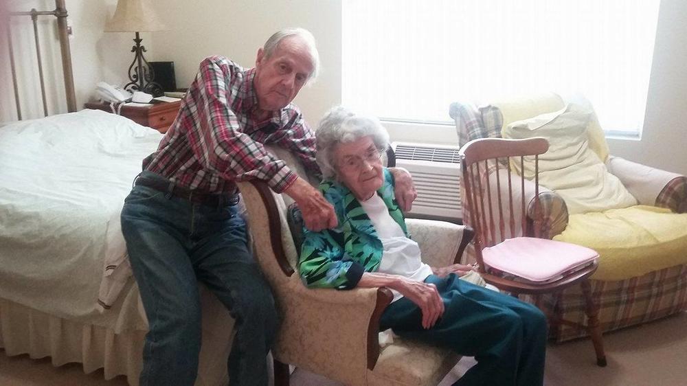 J.B. and Lynette Tuttle, who have been married for more than 70 years, live at the Summer Breeze Senior Living center in Savannah.