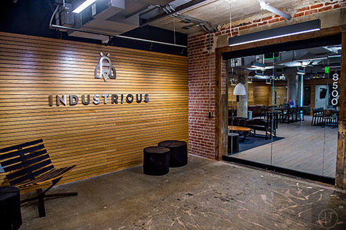 The entrance to Industrious Office in Ponce City Market
