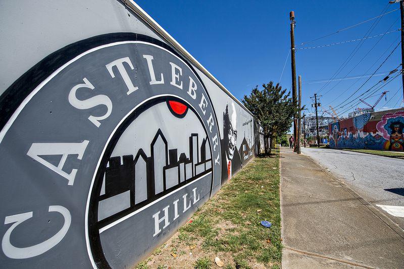 A mural honoring Castleberry Hill's rich history