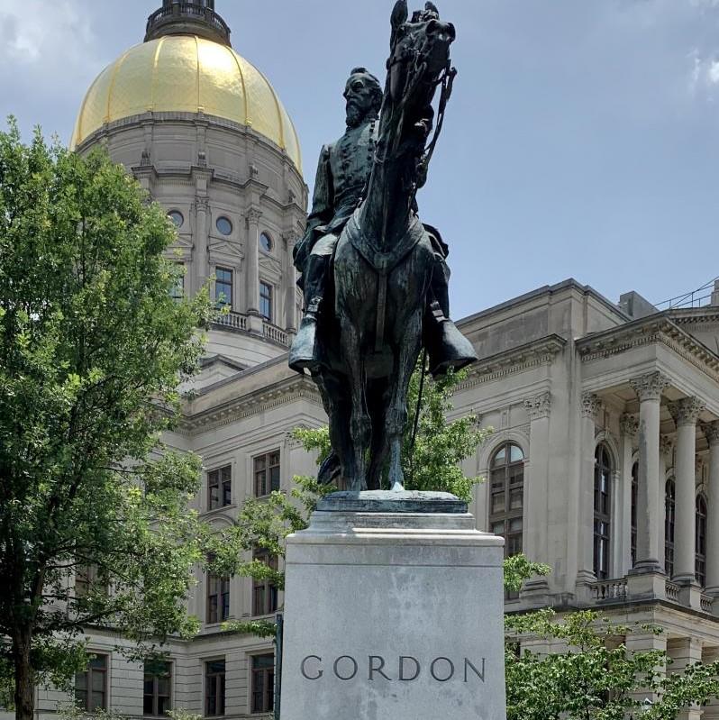 Protestors have called for the removal of the statute of John Brown Gordon, a Confederate War hero.