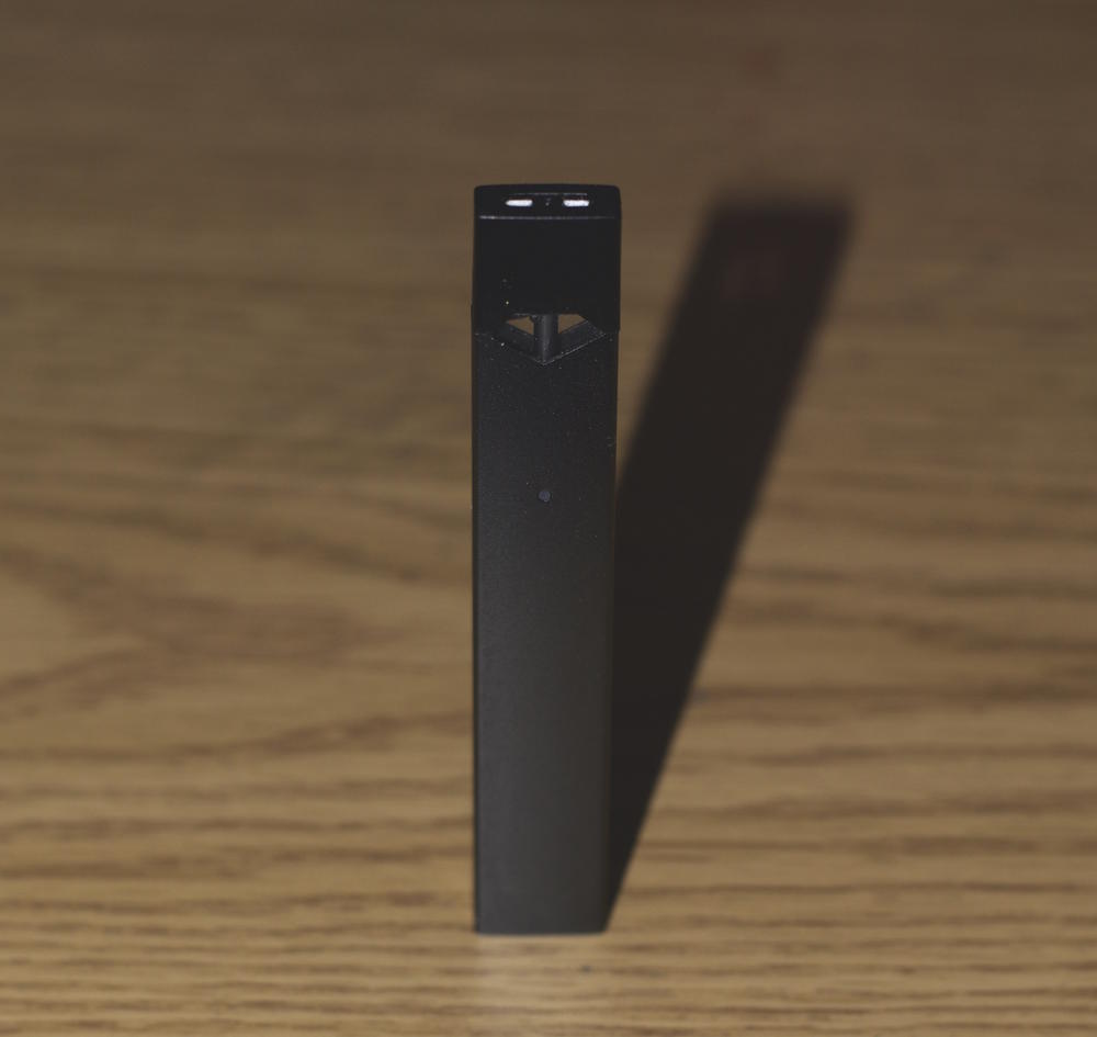 A Juul is the new trendy electronic cigarette. It is the size of an USB drive and uses 