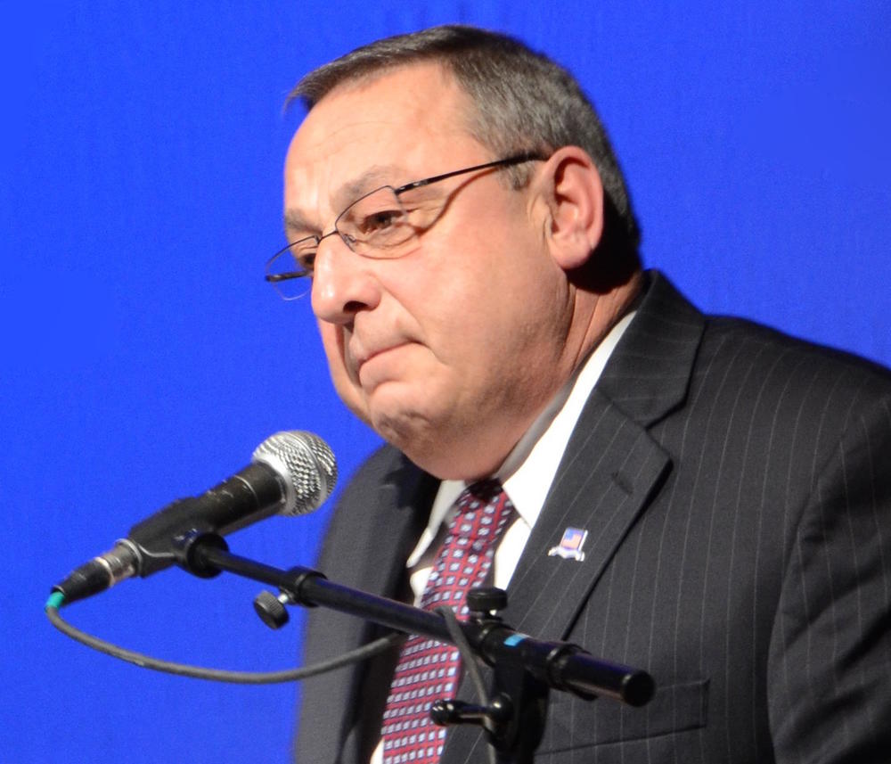 Maine Republican Gov. Paul LePage at the University of Maine on January 7, 2011.