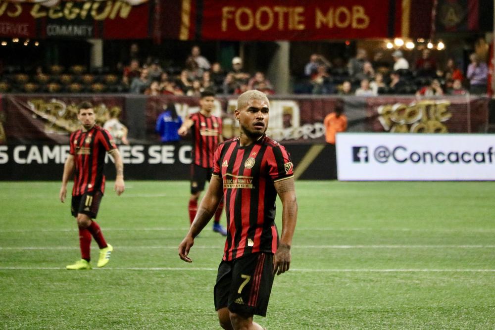 Atlanta United striker Josef Martinez will miss at least one game with a knee and ankle injury. 