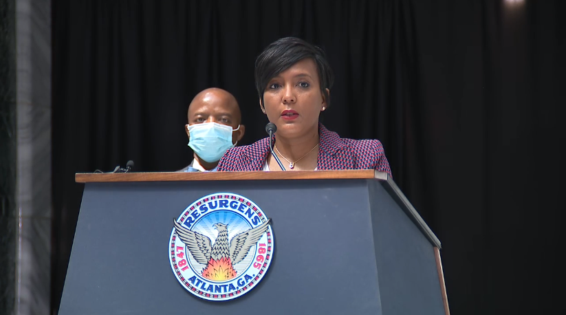 Mayor Keisha Lance Bottoms announced an array of new police reforms at a Monday news conference.