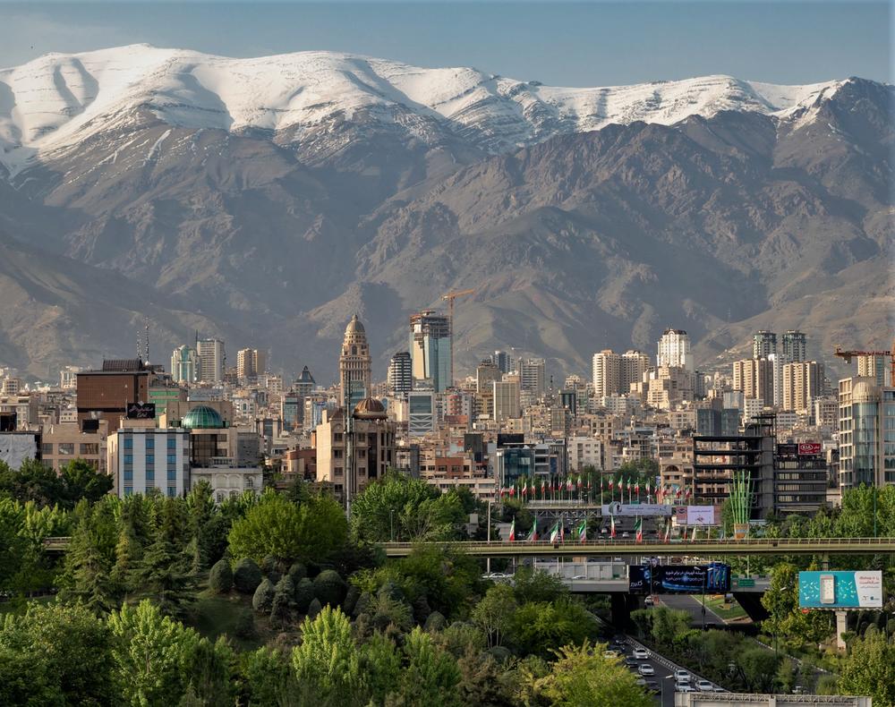 The skyline of Iran's capital, Tehran.