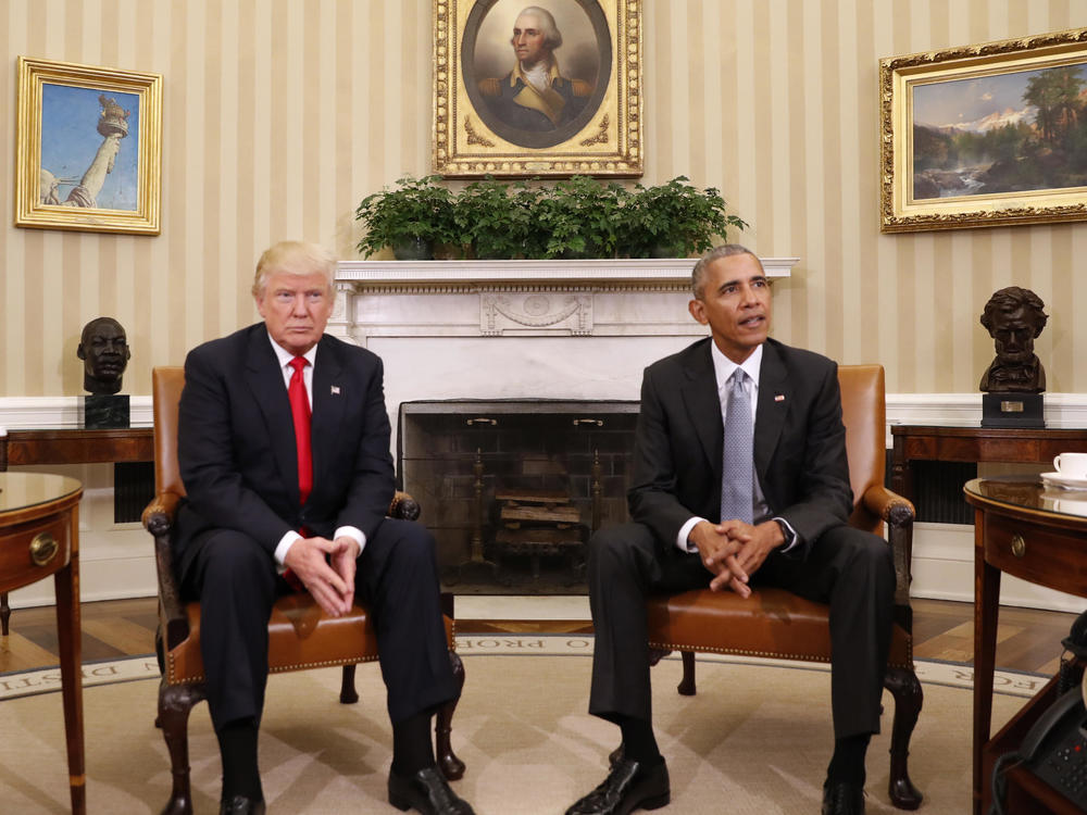 President Barack Obama meets with President-elect Donald Trump at the White House