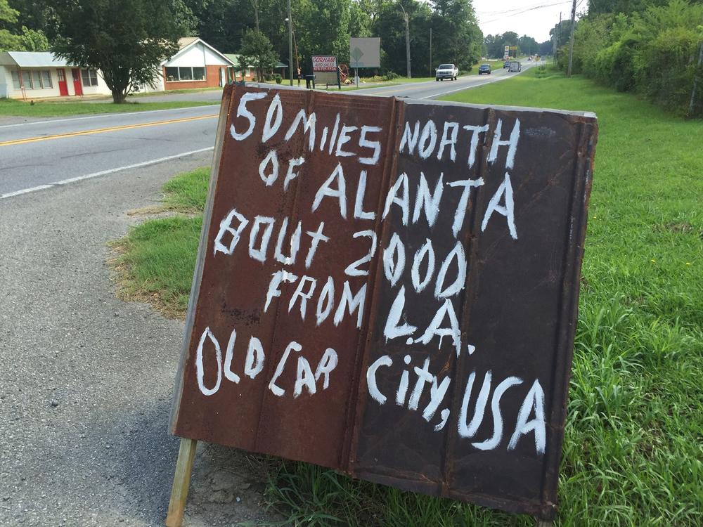 The entrance of OId Car City USA in White, Georgia.