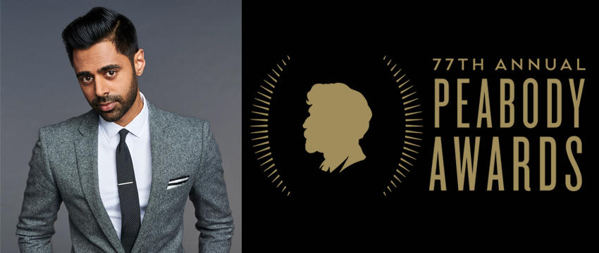 Hasan Minhaj will host the 77th Annual Peabody Awards Ceremony on May 19. 