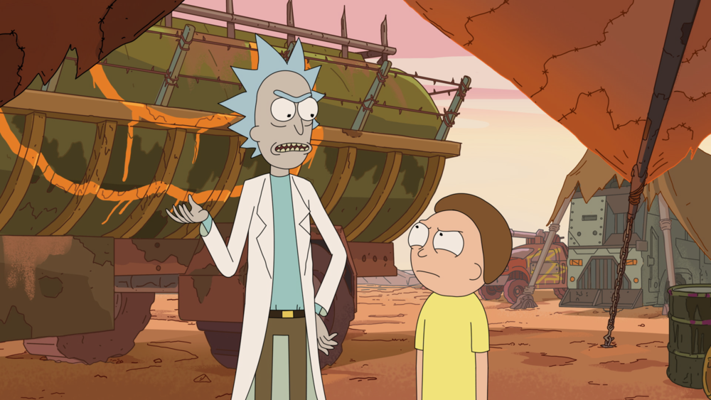 Rick Sanchez and Morty debate over the right decision.