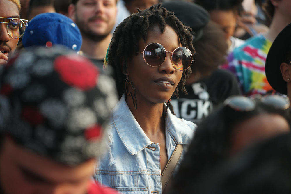 An AfroPunk attendee