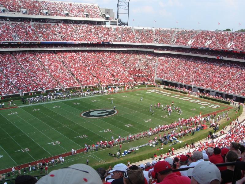 Sanford Stadium at the University of Georgia in Athens, September 2005. 