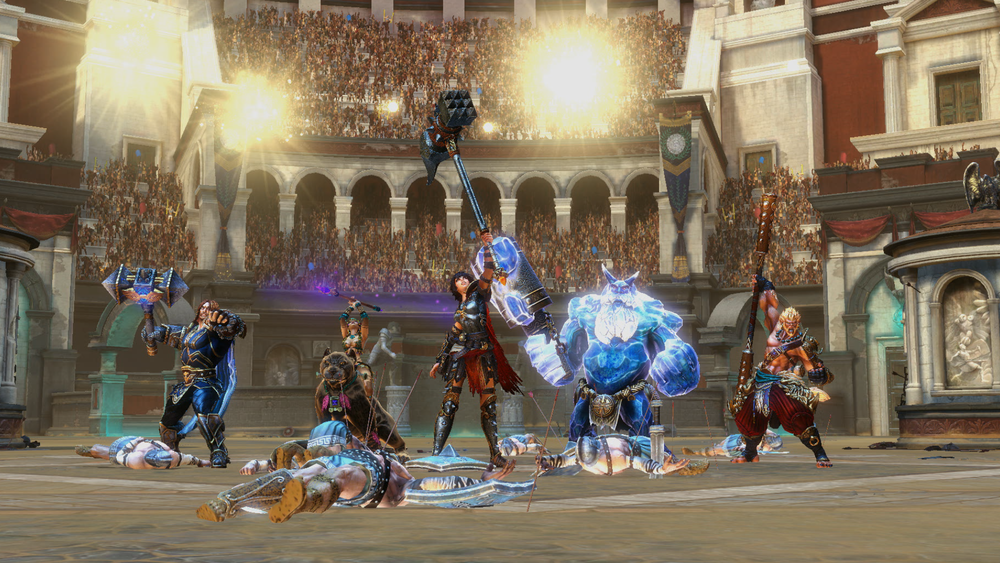 SMITE game-play consists of 5 v 5 match ups with players taking the role of mythical figures throughout history. 