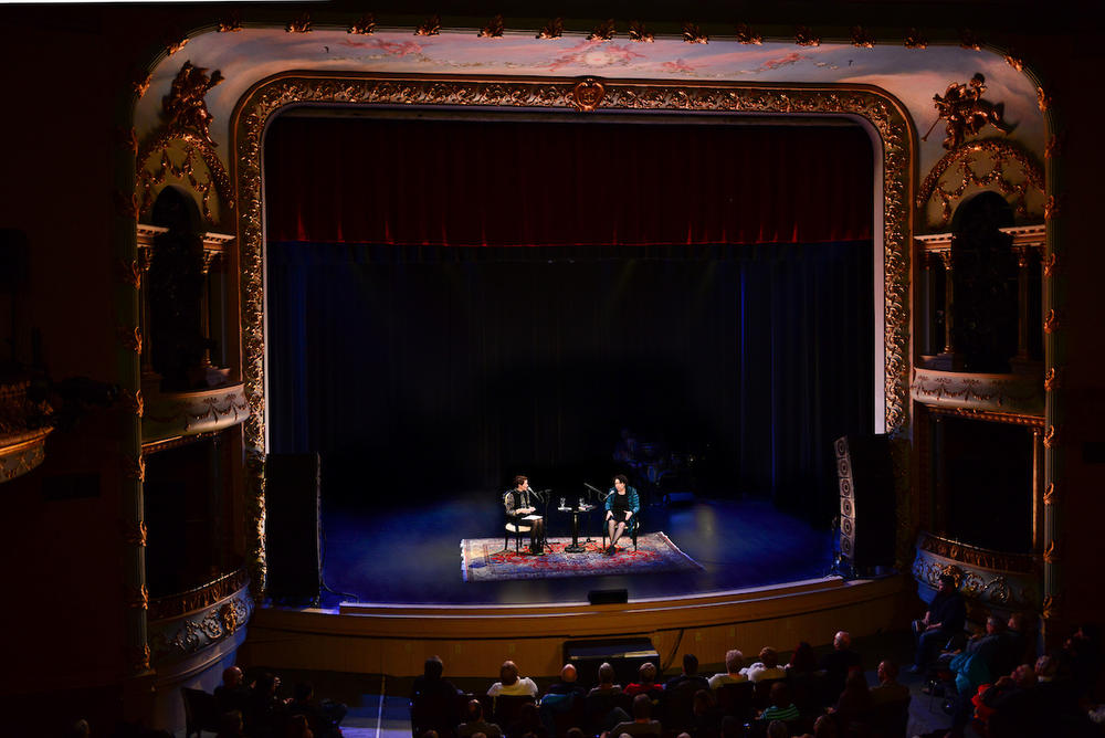 Virginia Prescott and Justice Sotomayor at Writer's on a New England Stage on Feb. 5th, 2014.