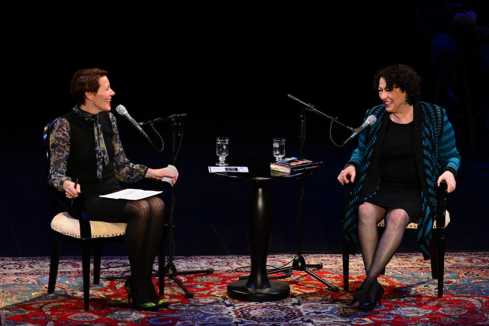 Virginia Prescott and Justice Sotomayor at Writer's on a New England Stage on Feb. 5th, 2014.