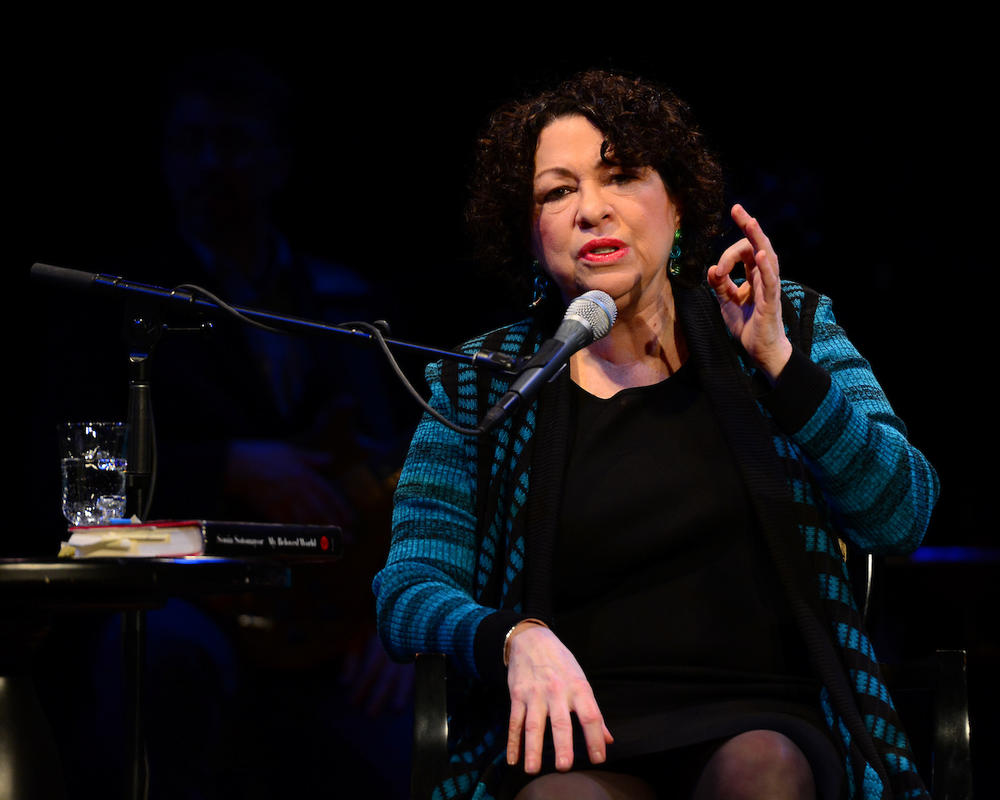 Virginia Prescott and Justice Sotomayor at Writer's on a New England Stage on Feb. 5th, 2014.