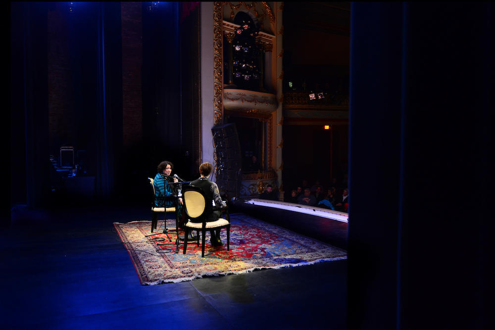 Virginia Prescott and Justice Sotomayor at Writer's on a New England Stage on Feb. 5th, 2014.