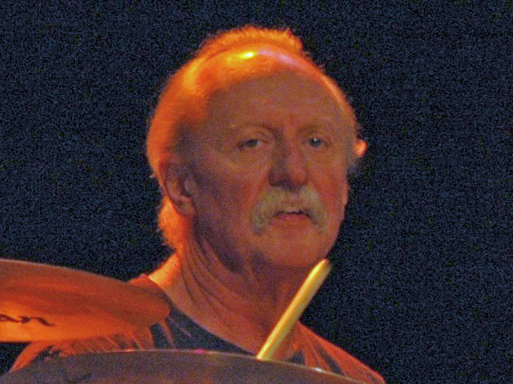 Butch Trucks of the Allman Brothers Band guesting at the Soul Stew Revival, Mizner Park, Florida, December 28, 2007.