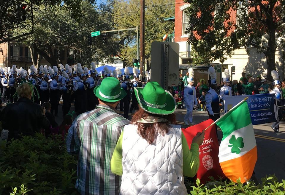 St. Patrick's Day Parade in Savannah.