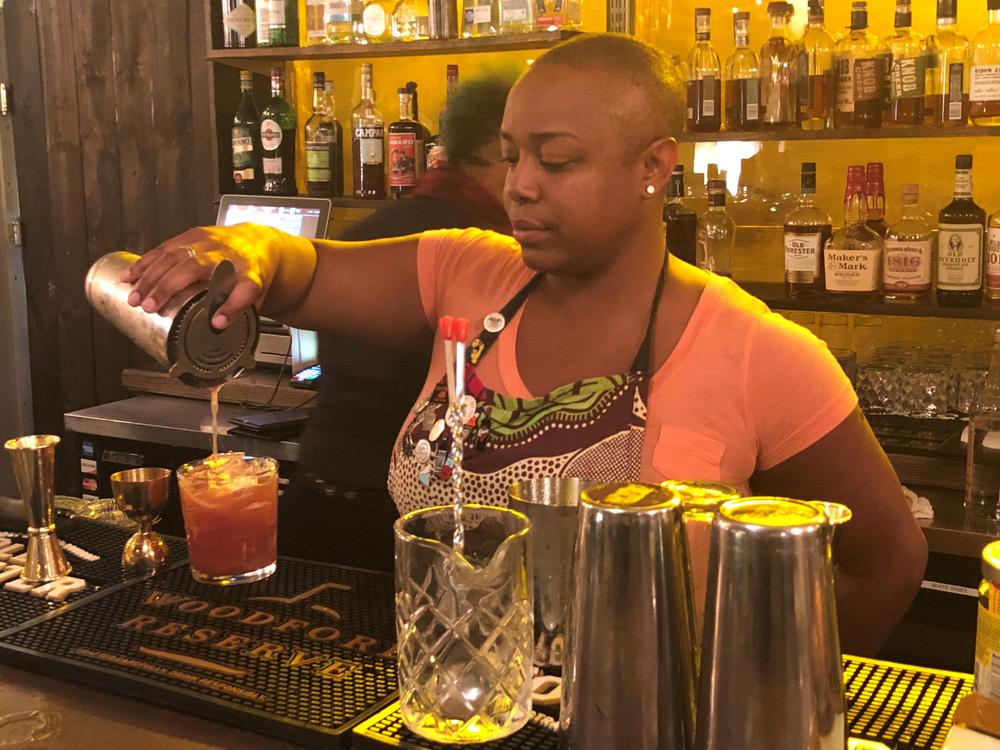 Tiffanie Barriere mixes up a cocktail and speaks with Chuck Reece of 