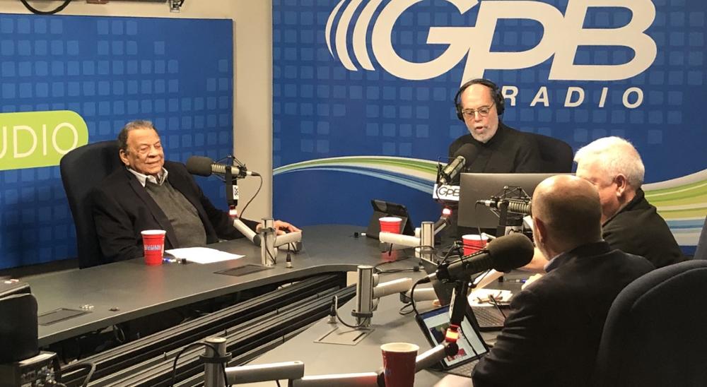 Andrew Young joined Georgia Public Broadcasting's Bill Nigut in their Midtown studios on March 5, 2020.