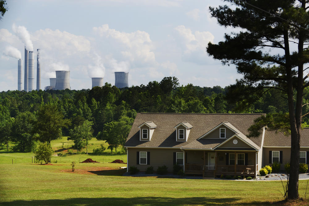 A home within the groundwater footprint of Georgia Power's Plant Scherer in 2014.