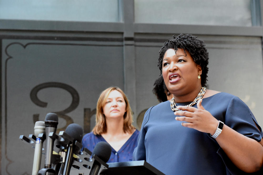 Stacey Abrams on the campaign trail during the 2018 Midterm Election.