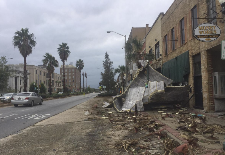 Downtown Albany after Hurricane Michael