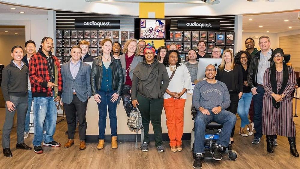 Veterans participate in a 2019 music project with Alchemy Sky Foundation in Atlanta.
