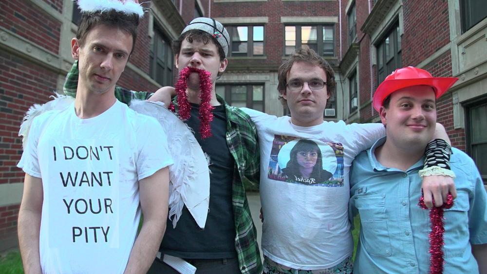 The members of Asperger's Are Us include Ethan Finlan, New Michael Ingemi, Jack Hanke and Noah Britton.