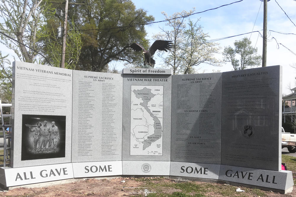Augusta's Vietnam War Memorial 3 weeks before the dedication ceremony