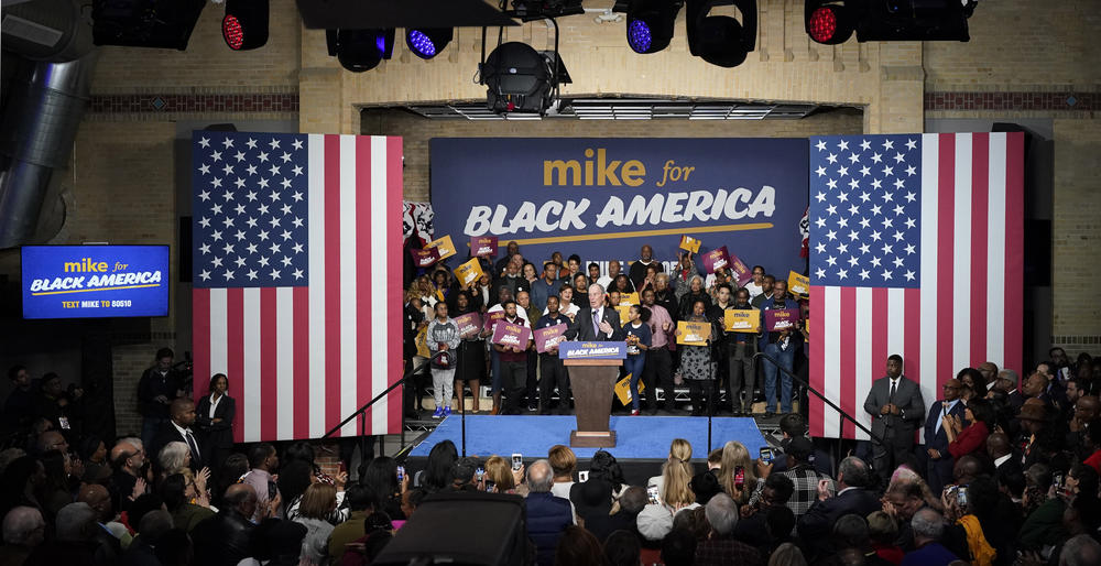 Democratic presidential candidate and former New York City Mayor Michael Bloomberg speaks during his campaign launch of "Mike for Black America," at the Buffalo Soldiers National Museum, Thursday, Feb. 13, 2020, in Houston. 