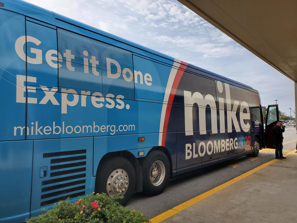 The Bloomberg campaign stopped in Georgia Wednesday.